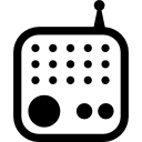 ferramenta de rádio de formato quadrado arredondado 