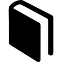livro de capa preta em posição diagonal 