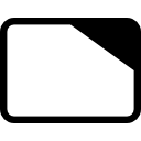 símbolo redondeado rectangular de página 