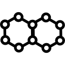 formas hexagonais da molécula 
