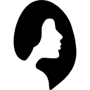 Female hair salon symbol 