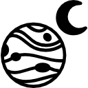 Planet with one moon 