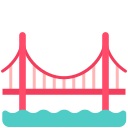 puente de puerta de oro icon