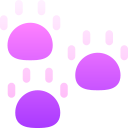 Animal track icon