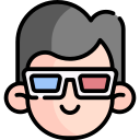 gafas 3d icon