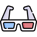 gafas 3d icon