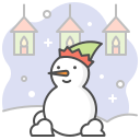 monigote de nieve icon