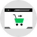 las compras en línea icon