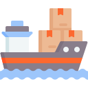 bateau cargo icon