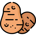 Generic Outline Color Potato icon