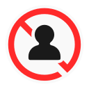 prohibir usuario icon