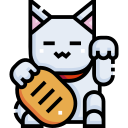 gato chino de la suerte icon