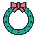 corona de navidad icon