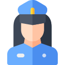 mujer policía icon