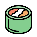 rollo de pescado icon