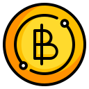 baht tailandés icon