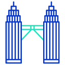 torre gemela petronas icon