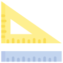 regla triangular icon