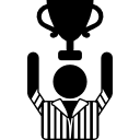 ganador de juegos y trofeo icon