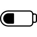 símbolo da interface de status da bateria do telefone 