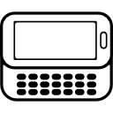 telefon mit flexibler tastatur icon