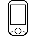 telefon abgerundete variante des designs icon