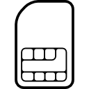 telefon sim-karte chip icon
