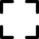 sinal quadrado de destino dentro de um círculo Ícone