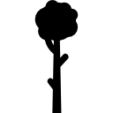 albero alto icona