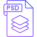 formato de archivo psd icon