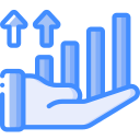 gráfico de barras creciente icon