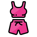 ropa deportiva icon