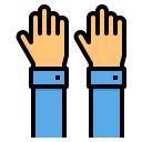 levantar la mano icon