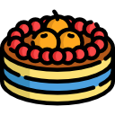 pastel de frutas icon