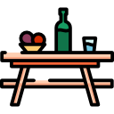 mesa de picnic icon