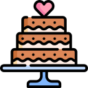 pastel de boda icon