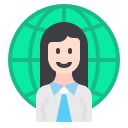 mujer de negocios icon