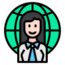 mujer de negocios icon