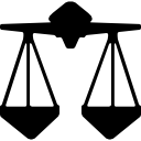 signo de escala de justicia de equilibrio de libra 