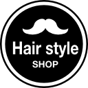 insignia de peluquería con forma de bigote 