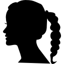 kobieca głowa ikona