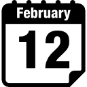 página del calendario del 12 de febrero 