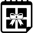geschenkbox auf kalendergeburtstagsseite icon