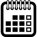 símbolo de calendario anual 