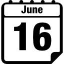 página del calendario diario del 16 de junio 