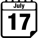 página del calendario del 17 de julio 