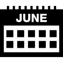 page de calendrier de juin 
