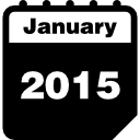 January 2015 calendar page