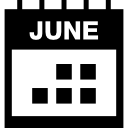 page de calendrier de juin 