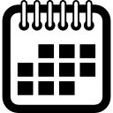 symbole d'interface de calendrier Icône